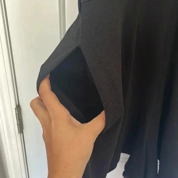 City Chic Black Romper Keyhole Pockets Sz XL - Picture 6 of 8